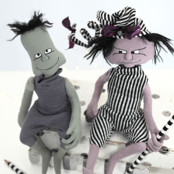 Jointed Gremlins In The Hoop Art Dolls