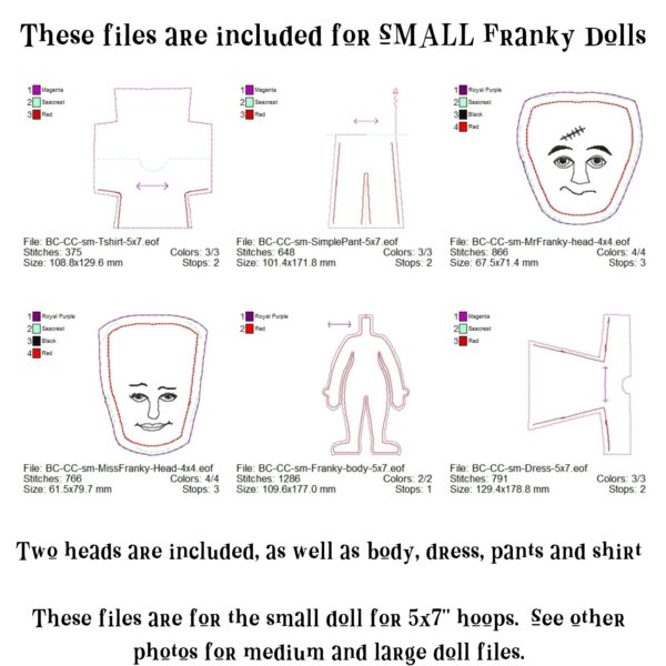 Franky Art Dolls ITH Design - Image 5